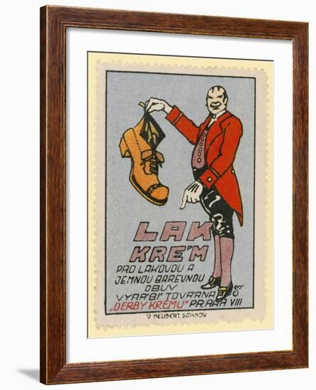 Derby Shoe Polish-null-Framed Giclee Print