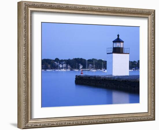 Derby Wharf Lighthouse, Salem, Greater Boston Area, Massachusetts, New England, USA-Richard Cummins-Framed Photographic Print