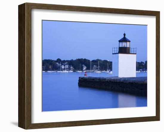 Derby Wharf Lighthouse, Salem, Greater Boston Area, Massachusetts, New England, USA-Richard Cummins-Framed Photographic Print