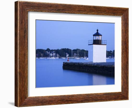 Derby Wharf Lighthouse, Salem, Greater Boston Area, Massachusetts, New England, USA-Richard Cummins-Framed Photographic Print