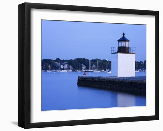 Derby Wharf Lighthouse, Salem, Greater Boston Area, Massachusetts, New England, USA-Richard Cummins-Framed Photographic Print