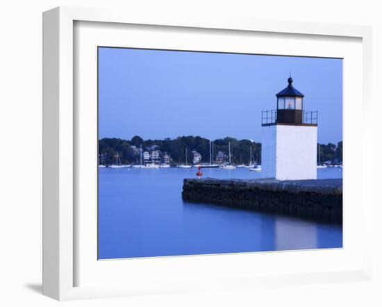 Derby Wharf Lighthouse, Salem, Greater Boston Area, Massachusetts, New England, USA-Richard Cummins-Framed Photographic Print