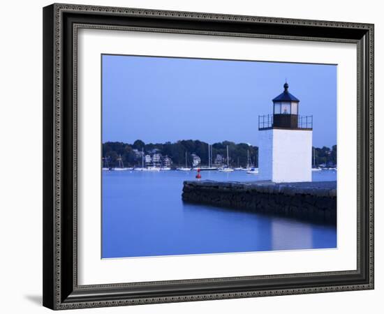 Derby Wharf Lighthouse, Salem, Greater Boston Area, Massachusetts, New England, USA-Richard Cummins-Framed Photographic Print