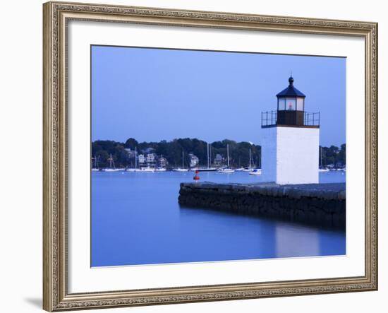 Derby Wharf Lighthouse, Salem, Greater Boston Area, Massachusetts, New England, USA-Richard Cummins-Framed Photographic Print