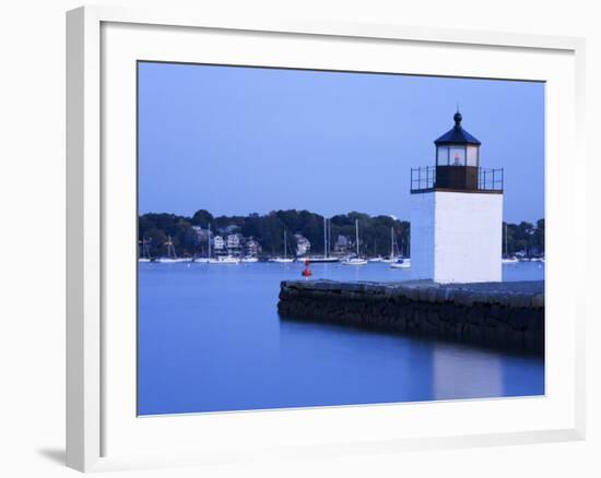 Derby Wharf Lighthouse, Salem, Greater Boston Area, Massachusetts, New England, USA-Richard Cummins-Framed Photographic Print