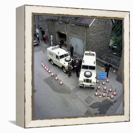 Derbyshire Police Commissioner Taking Delivery of Two New Land Rovers, Matlock, Derbyshire, 1969-Michael Walters-Framed Premier Image Canvas