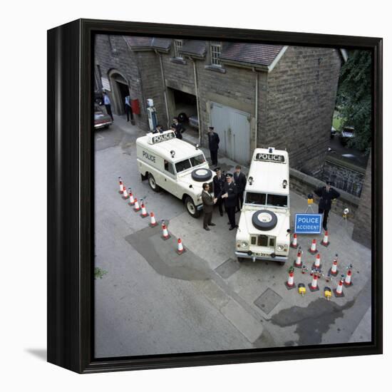 Derbyshire Police Commissioner Taking Delivery of Two New Land Rovers, Matlock, Derbyshire, 1969-Michael Walters-Framed Premier Image Canvas