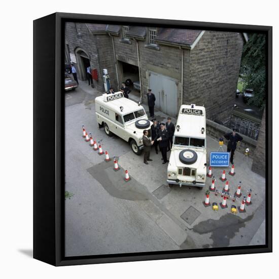 Derbyshire Police Commissioner Taking Delivery of Two New Land Rovers, Matlock, Derbyshire, 1969-Michael Walters-Framed Premier Image Canvas