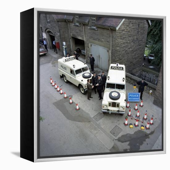 Derbyshire Police Commissioner Taking Delivery of Two New Land Rovers, Matlock, Derbyshire, 1969-Michael Walters-Framed Premier Image Canvas