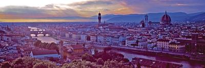 Florence Sunset-Derek Harris-Framed Giclee Print