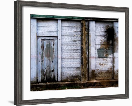 Derelict Door and Decaying Wood-Clive Nolan-Framed Photographic Print