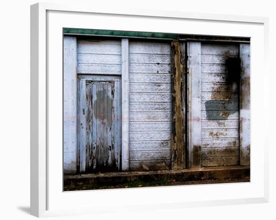 Derelict Door and Decaying Wood-Clive Nolan-Framed Photographic Print