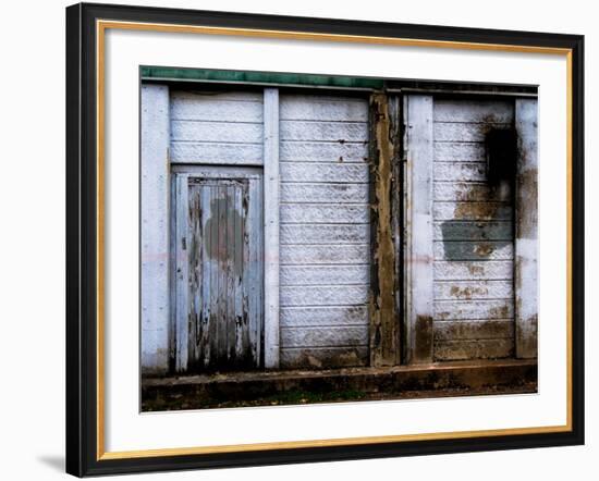 Derelict Door and Decaying Wood-Clive Nolan-Framed Photographic Print