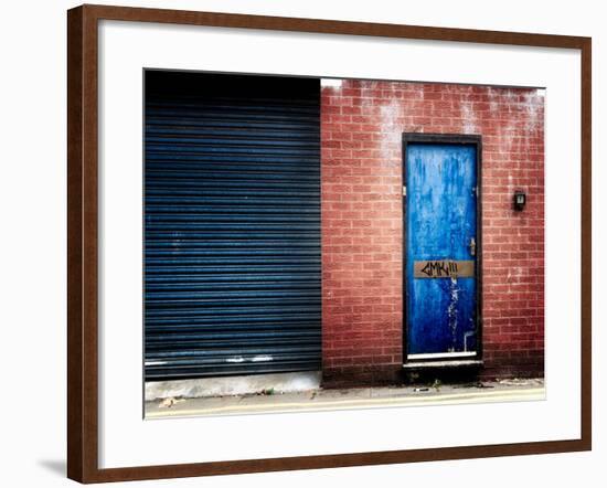 Derelict Door with Graffiti-Clive Nolan-Framed Photographic Print