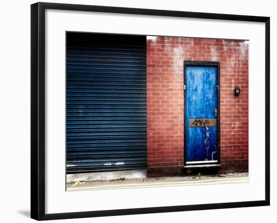 Derelict Door with Graffiti-Clive Nolan-Framed Photographic Print