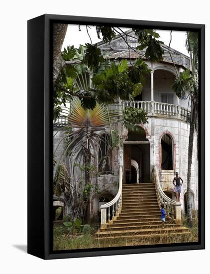 Derelict Hospital, Sao Tomé-Camilla Watson-Framed Premier Image Canvas