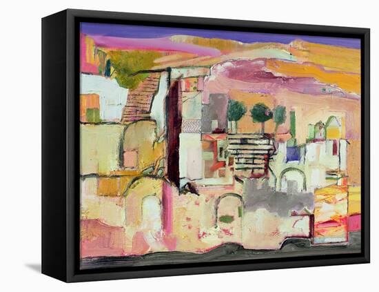 Derelict House: Greece, 2007-08-Derek Balmer-Framed Premier Image Canvas