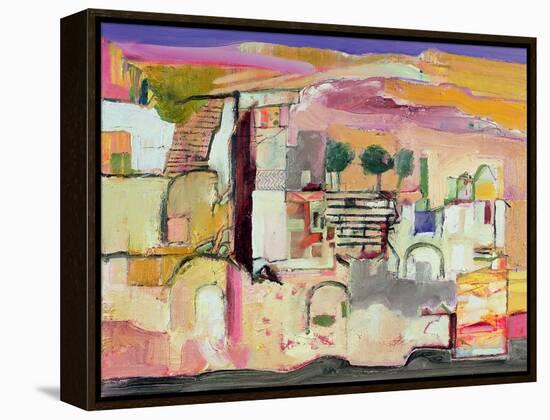 Derelict House: Greece, 2007-08-Derek Balmer-Framed Premier Image Canvas