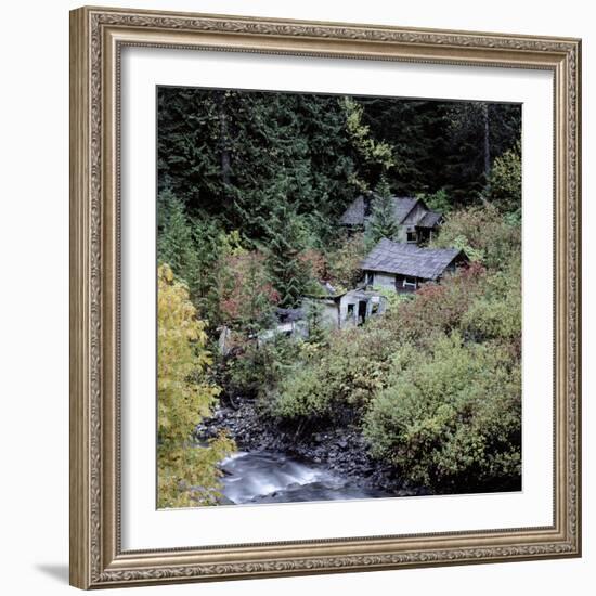 Derelict Houses in Manning Park, British Columbia, Canada-Mark Taylor-Framed Photographic Print