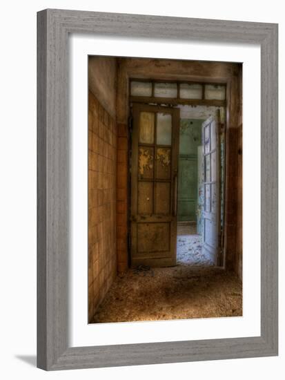 Derelict Interior Hallway-Nathan Wright-Framed Photographic Print