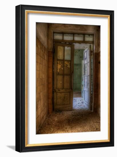 Derelict Interior Hallway-Nathan Wright-Framed Photographic Print