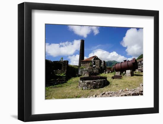 Derelict Old Sugar Mill, Nevis, St. Kitts and Nevis-Robert Harding-Framed Photographic Print