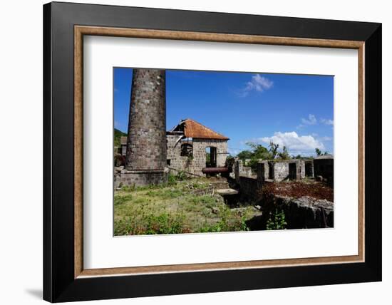 Derelict Old Sugar Mill, Nevis, St. Kitts and Nevis-Robert Harding-Framed Photographic Print