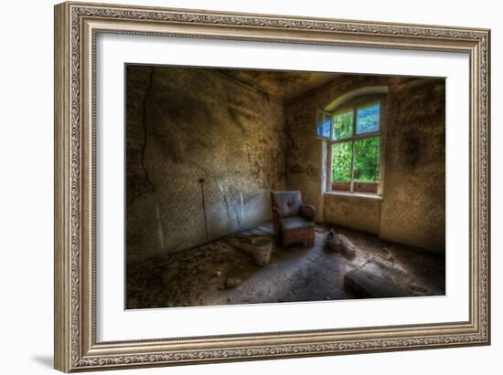 Derelict Room with Chair-Nathan Wright-Framed Photographic Print