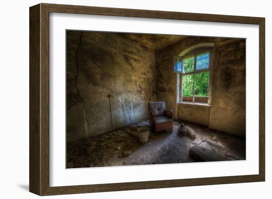 Derelict Room with Chair-Nathan Wright-Framed Photographic Print