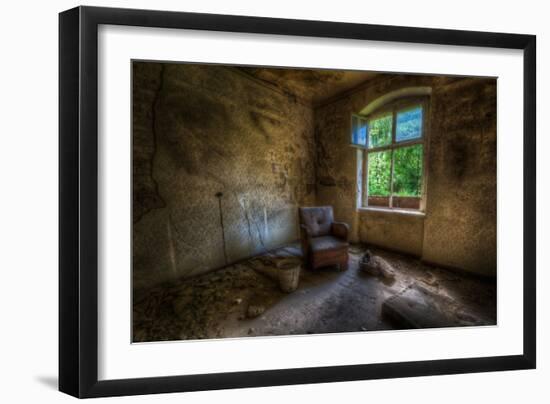 Derelict Room with Chair-Nathan Wright-Framed Photographic Print