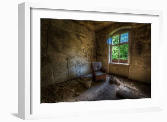 Derelict Room with Chair-Nathan Wright-Framed Photographic Print