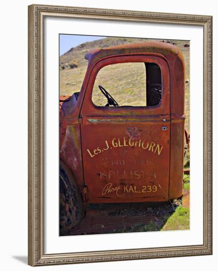 Derelict Truck, near Ararat, Victoria, Australia-David Wall-Framed Photographic Print