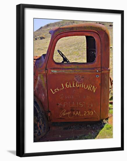 Derelict Truck, near Ararat, Victoria, Australia-David Wall-Framed Photographic Print