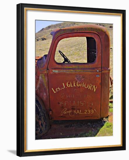 Derelict Truck, near Ararat, Victoria, Australia-David Wall-Framed Photographic Print