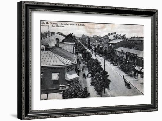 Deribasovskaya Street, Odessa, Russia, Mid 19th Century-null-Framed Giclee Print