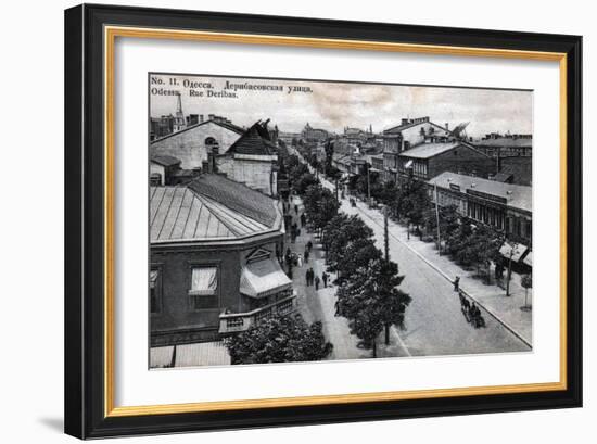 Deribasovskaya Street, Odessa, Russia, Mid 19th Century-null-Framed Giclee Print