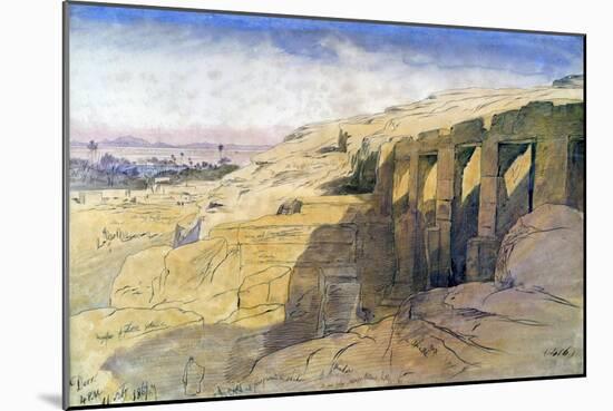 Derr, Egypt, 1867-Edward Lear-Mounted Giclee Print