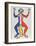 Derrier le Miroir (Acrobat (Blue, Yellow, Red))-Alexander Calder-Framed Collectable Print