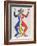 Derrier le Miroir (Acrobat (Blue, Yellow, Red))-Alexander Calder-Framed Collectable Print