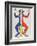 Derrier le Miroir (Acrobat (Blue, Yellow, Red))-Alexander Calder-Framed Collectable Print