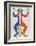 Derrier le Miroir (Acrobat (Blue, Yellow, Red))-Alexander Calder-Framed Collectable Print