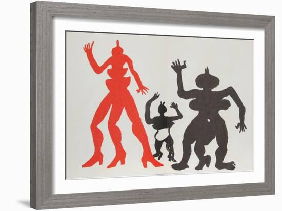 Derrier le Miroir (Three Acrobats)-Alexander Calder-Framed Collectable Print