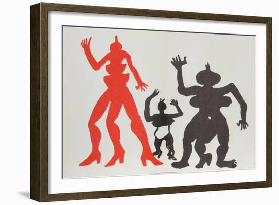 Derrier le Miroir (Three Acrobats)-Alexander Calder-Framed Collectable Print