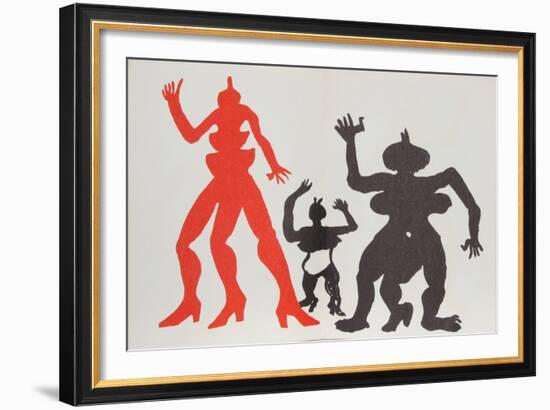 Derrier le Miroir (Three Acrobats)-Alexander Calder-Framed Collectable Print