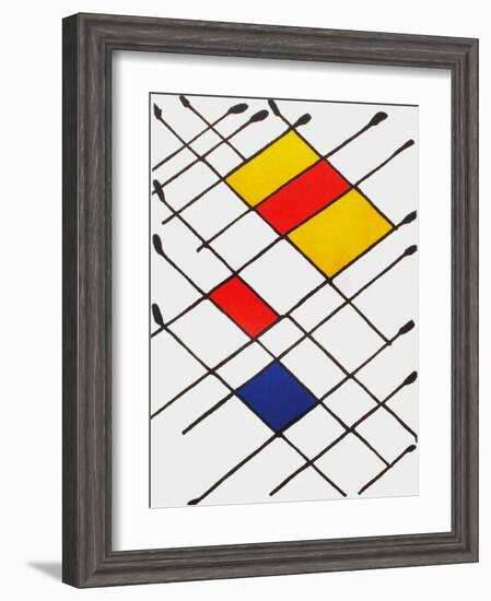 Derrier le Mirroir, no. 156: Damier-Alexander Calder-Framed Collectable Print