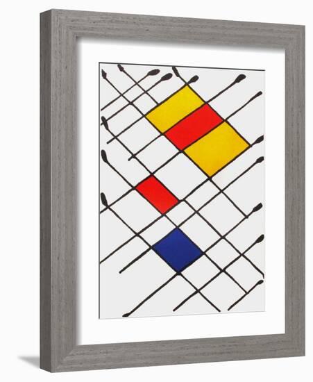 Derrier le Mirroir, no. 156: Damier-Alexander Calder-Framed Collectable Print