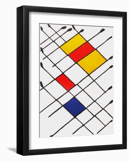 Derrier le Mirroir, no. 156: Damier-Alexander Calder-Framed Collectable Print