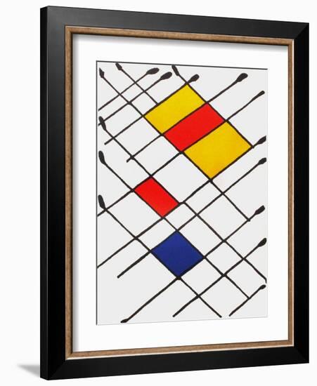 Derrier le Mirroir, no. 156: Damier-Alexander Calder-Framed Collectable Print