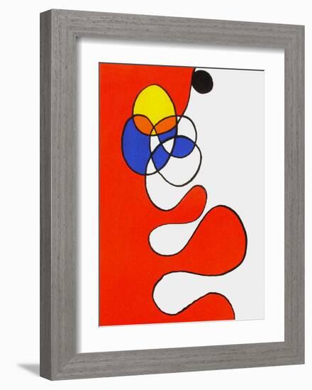 Derrier le Mirroir, no. 173: Composition V-Alexander Calder-Framed Collectable Print