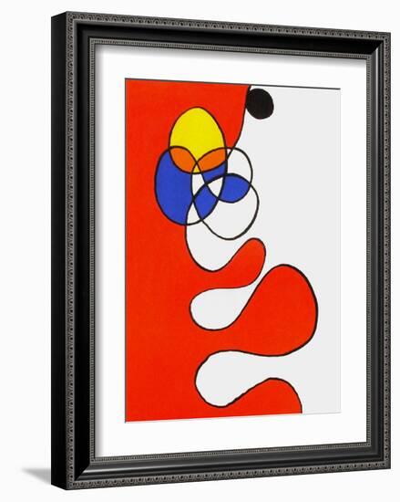 Derrier le Mirroir, no. 173: Composition V-Alexander Calder-Framed Collectable Print